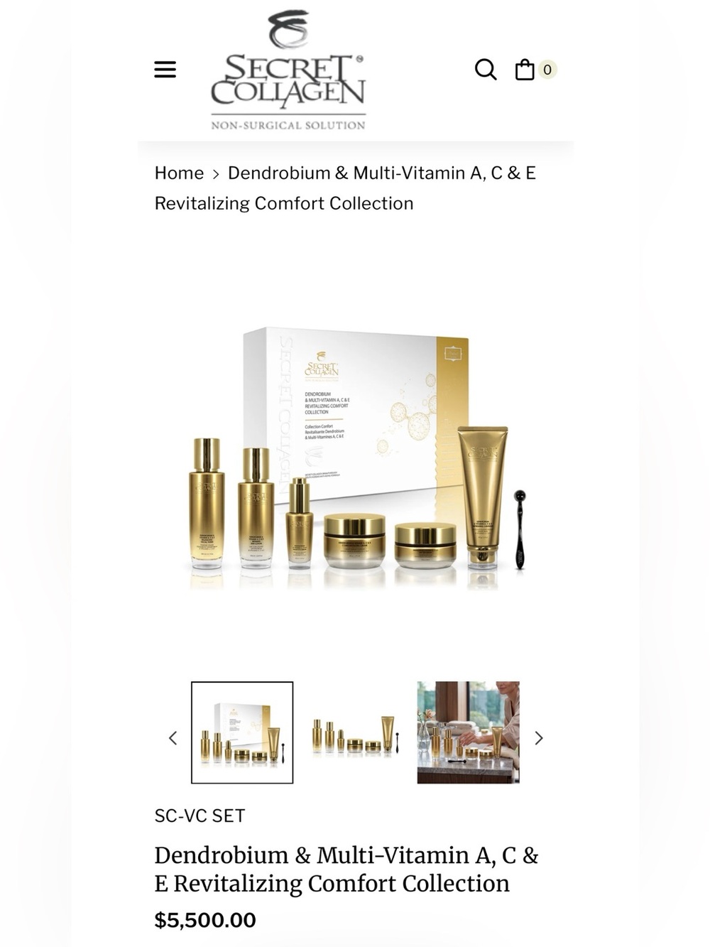 Secret Collagen Dendrobium & Multi-Vitamin A,C & E Revitalizing Set
